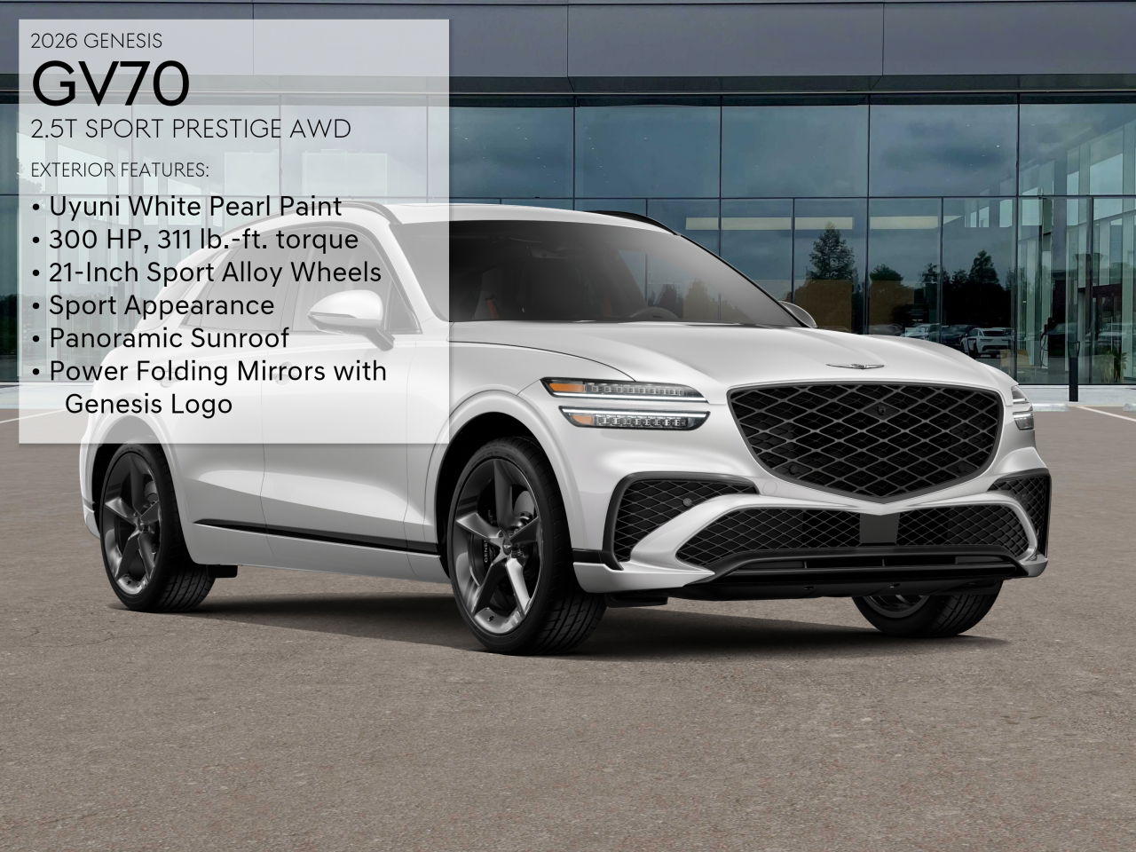 2026 Genesis GV70 2.5T Sport Prestige photo 3