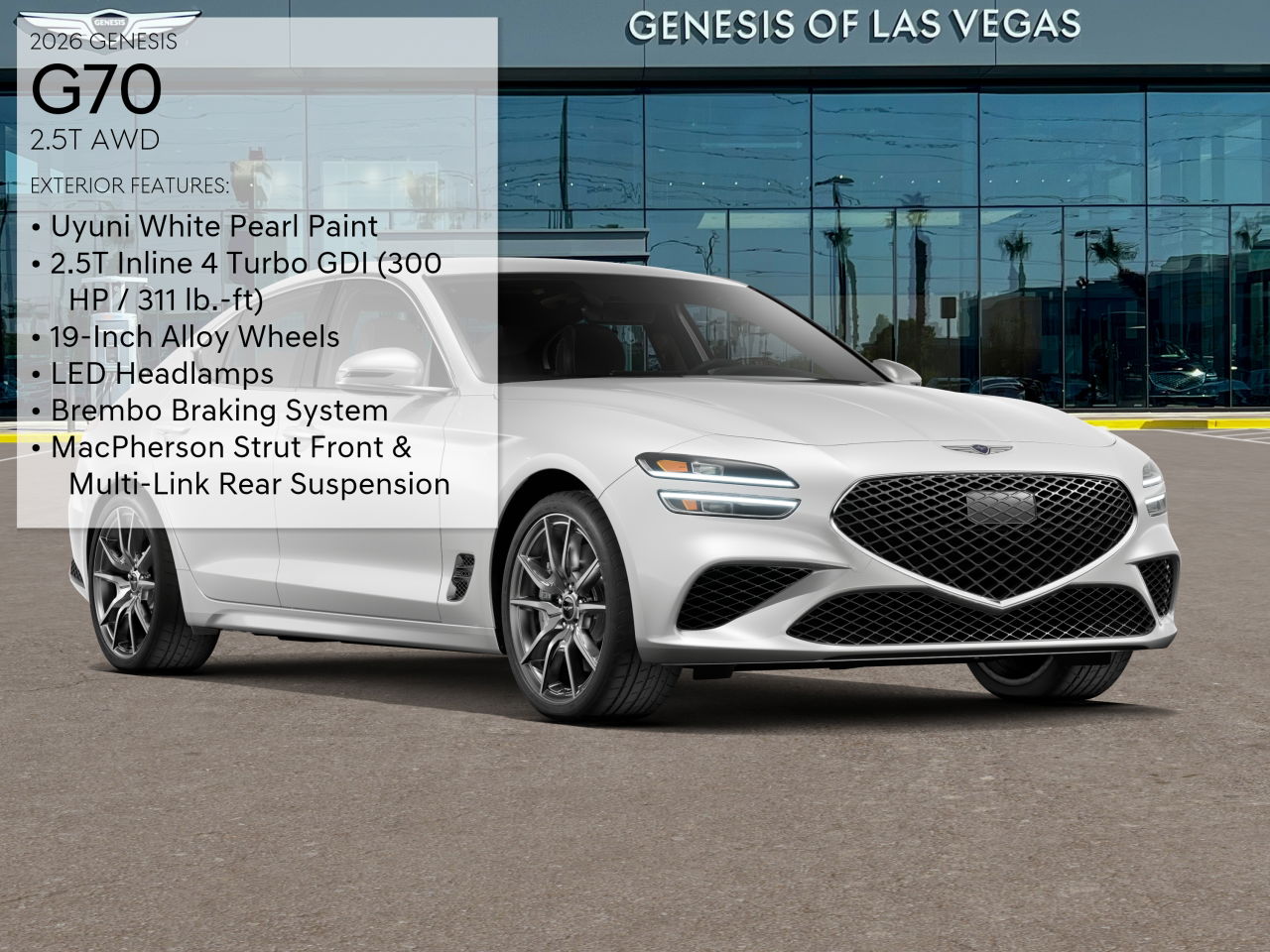 2026 Genesis G70 2.5T AWD photo 3