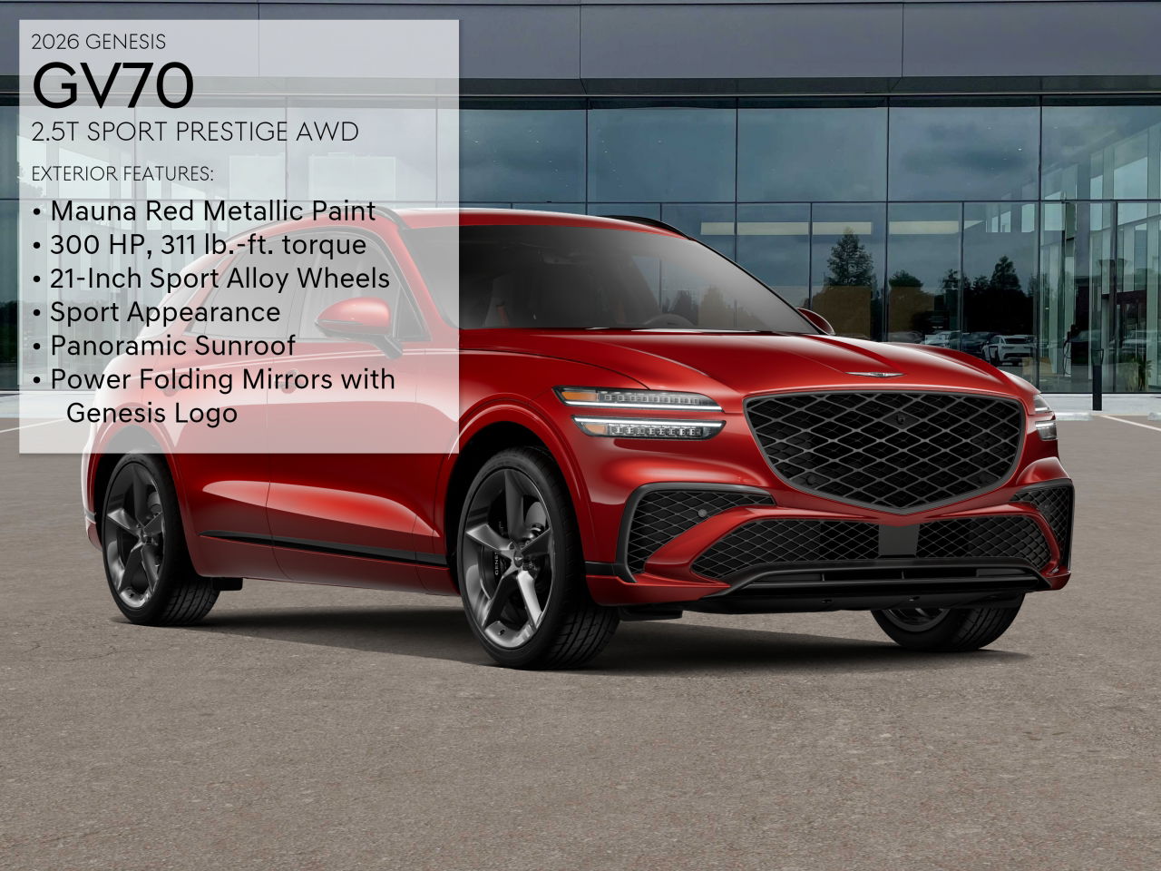 2026 Genesis GV70 2.5T Sport Prestige photo 3
