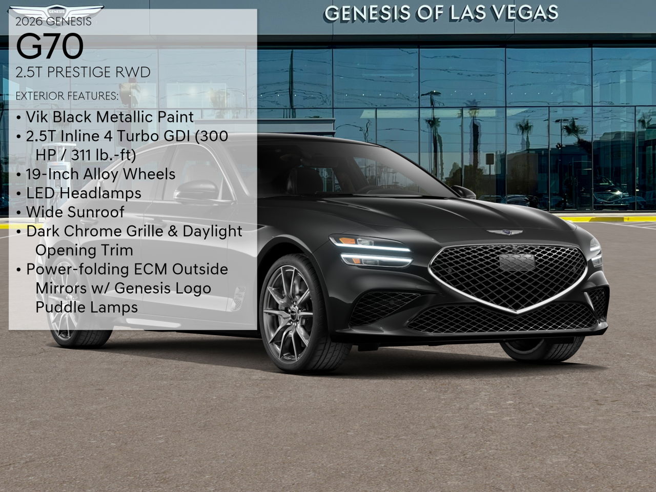 2026 Genesis G70 2.5T Prestige photo 3