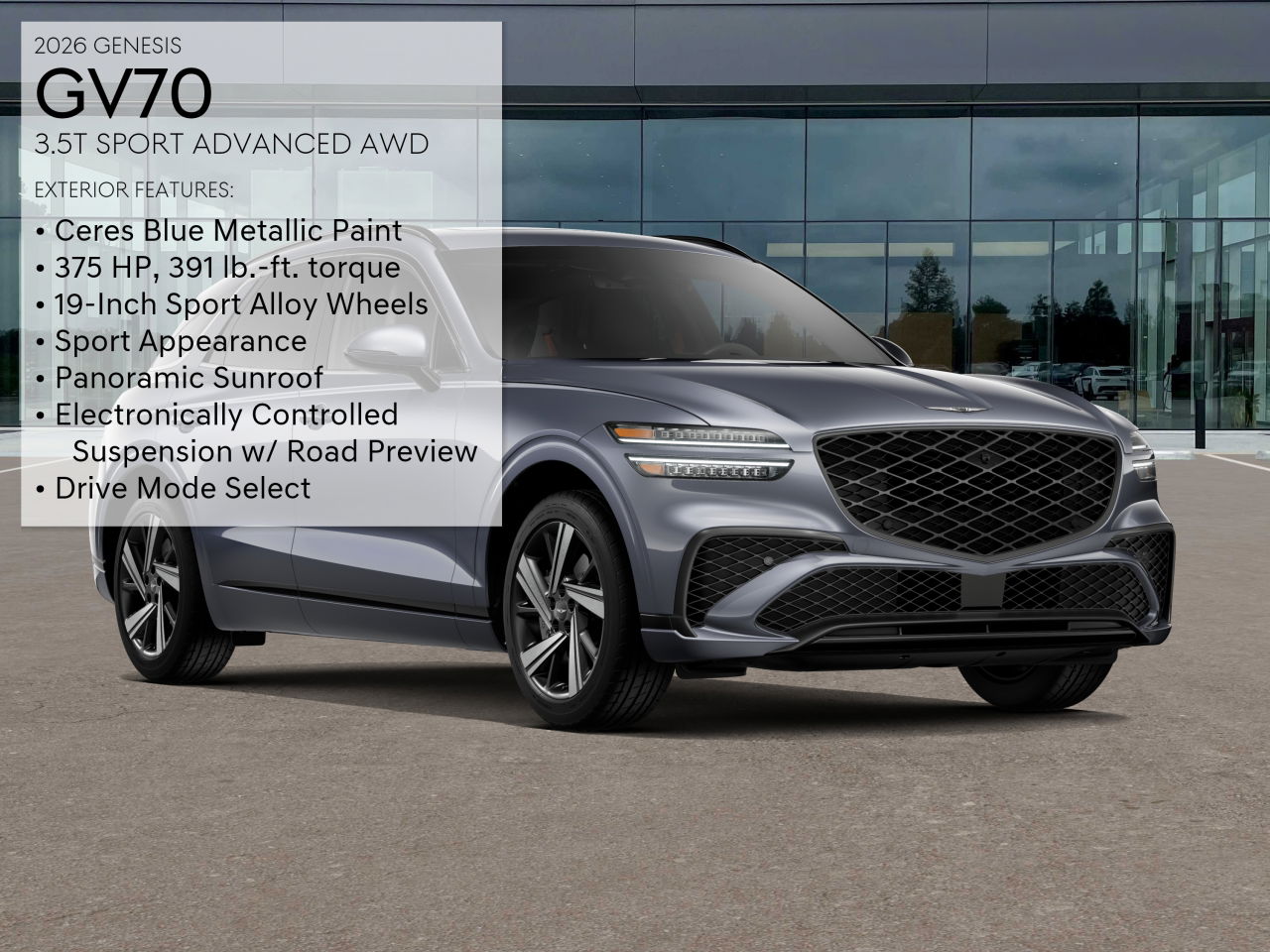 2026 Genesis GV70 3.5T Sport Advanced photo 3
