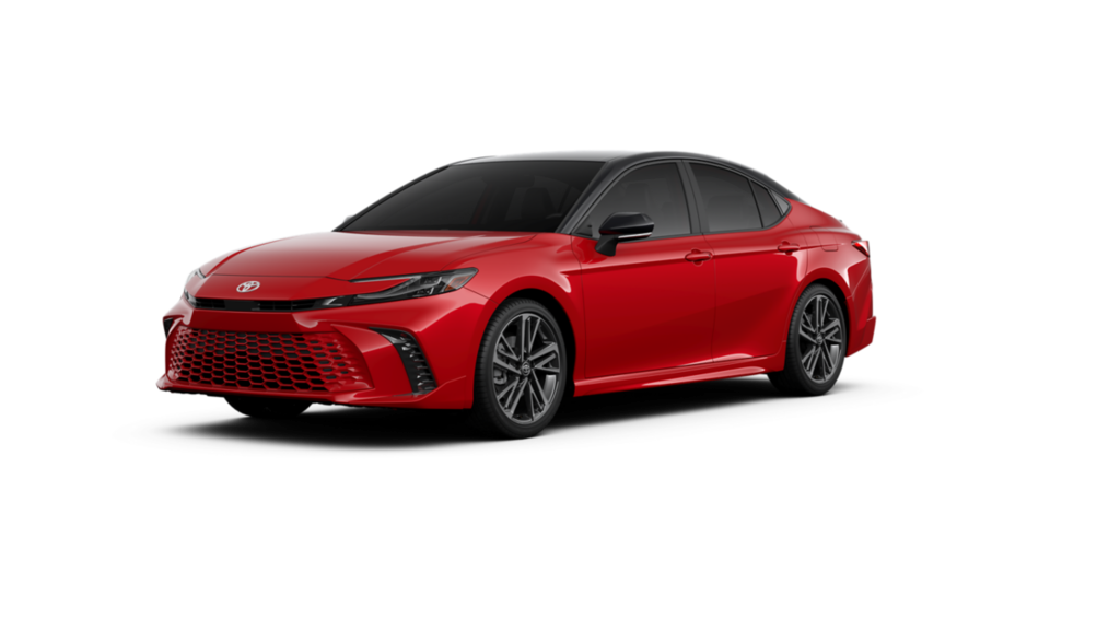 New 2025 Toyota Camry XSE Supersonic Red with Midnight Black Metallic