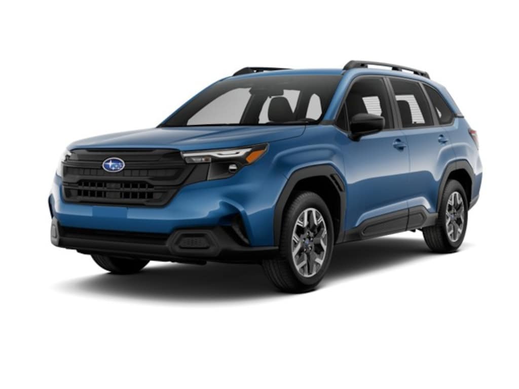 New 2025 Subaru Forester Base Trim Level for Sale near Detroit, MI Lease SUV Horizon Blue