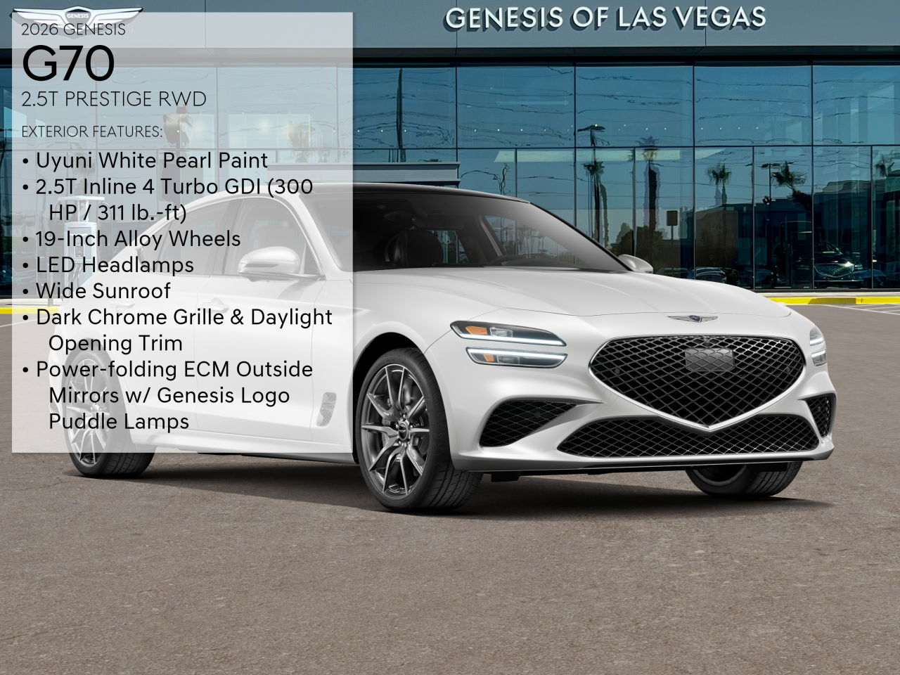 2026 Genesis G70 2.5T Prestige photo 3