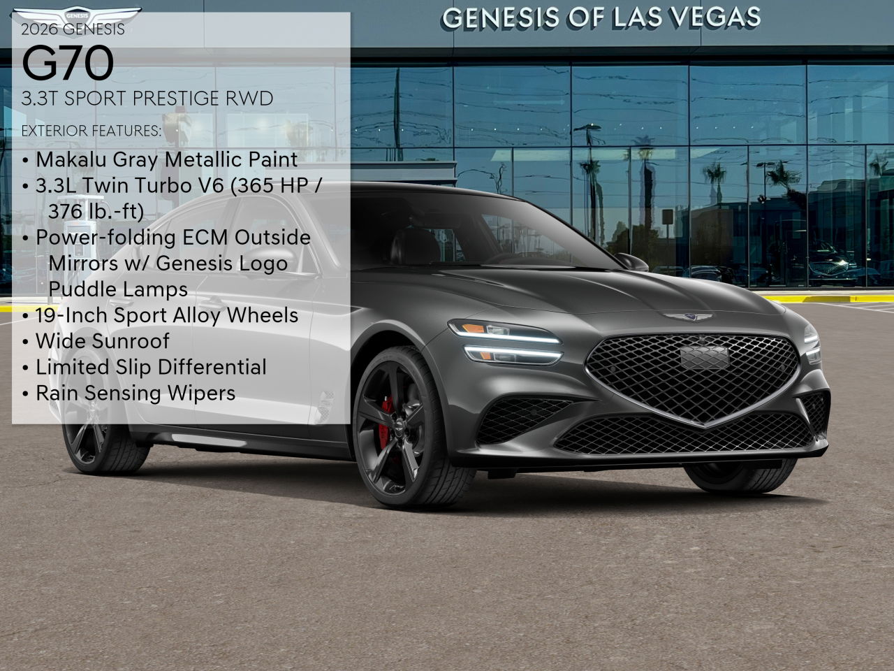 2026 Genesis G70 3.3T Sport Prestige photo 3