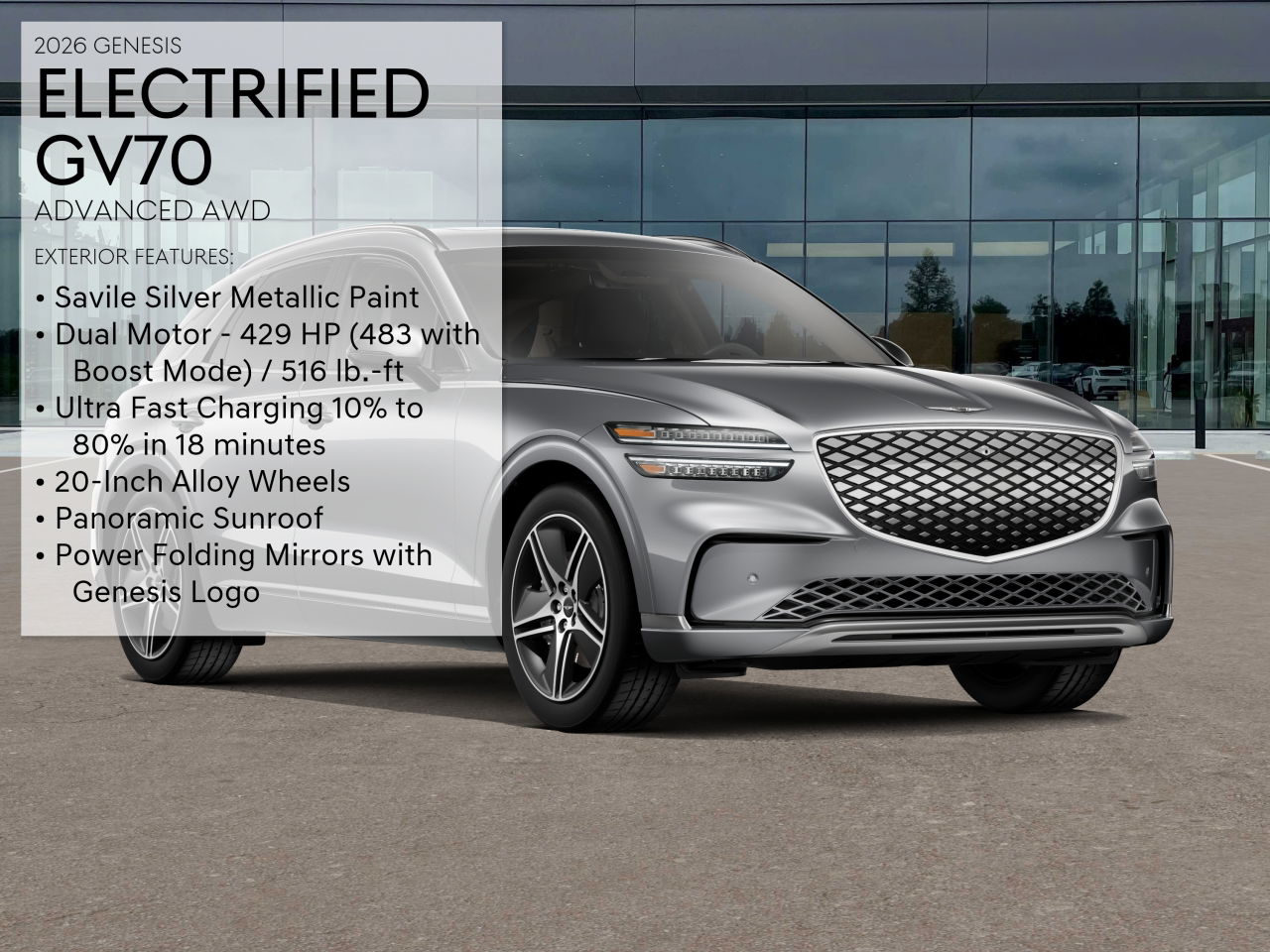 2026 Genesis Electrified GV70 Advanced photo 3