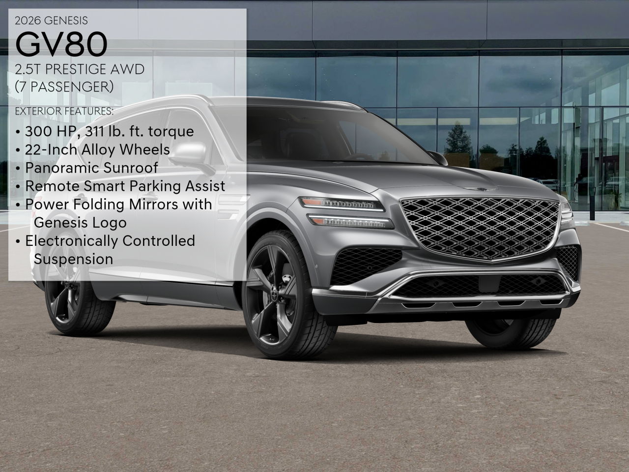 2026 Genesis GV80 2.5T Prestige photo 3