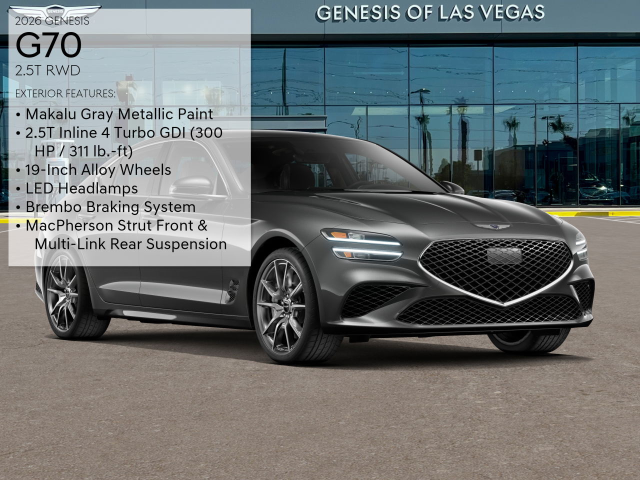 2026 Genesis G70 2.5T photo 3