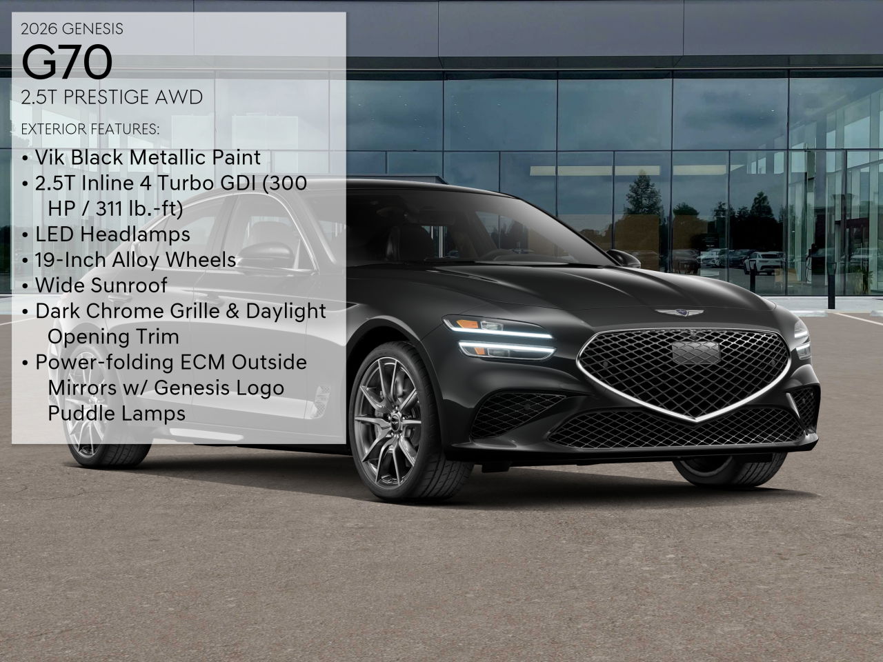 2026 Genesis G70 2.5T Prestige AWD photo 3