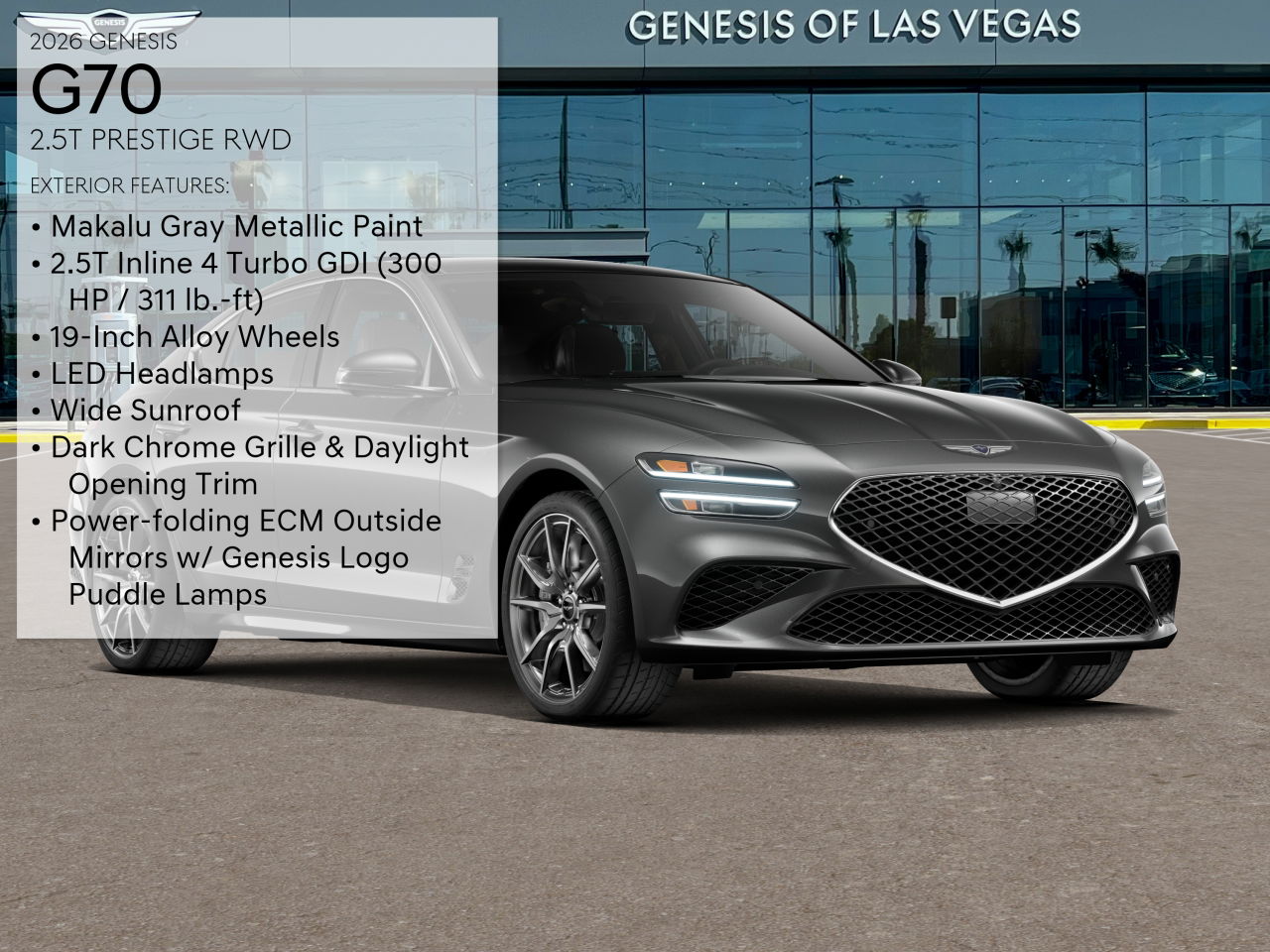 2026 Genesis G70 2.5T Prestige photo 3