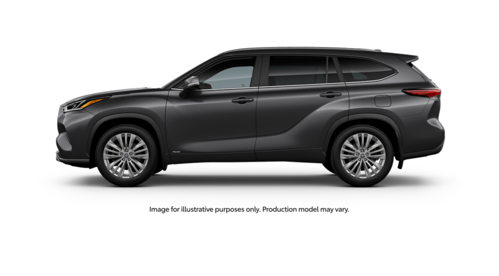 New 2025 Toyota Highlander Hybrid Platinum Gray Metallic For