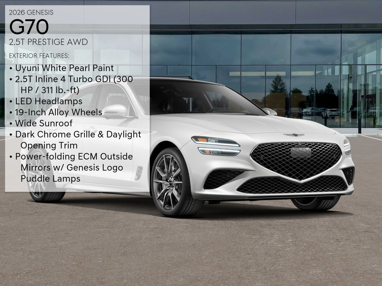 2026 Genesis G70 2.5T Prestige AWD photo 3