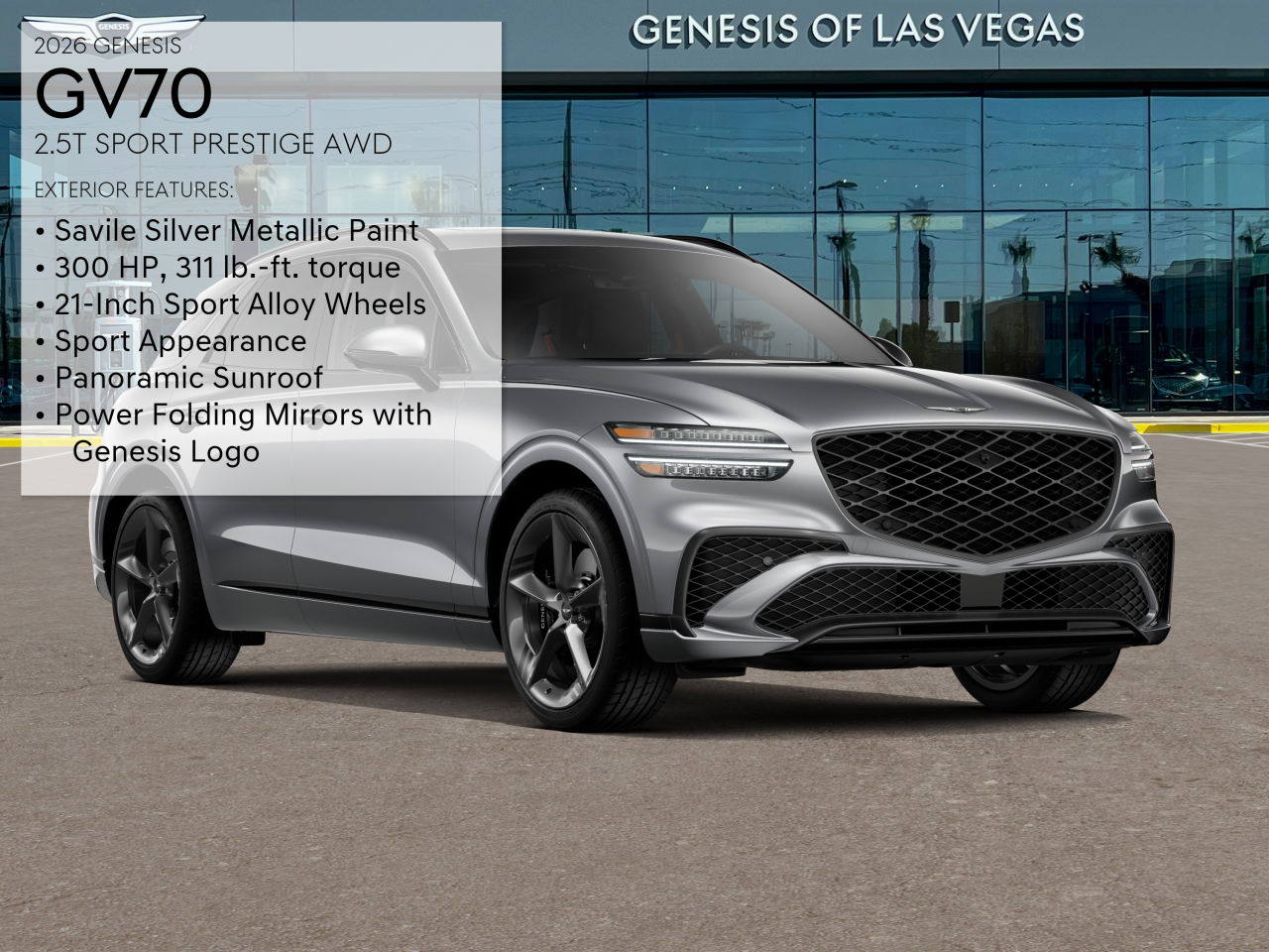 2026 Genesis GV70 2.5T Sport Prestige photo 3