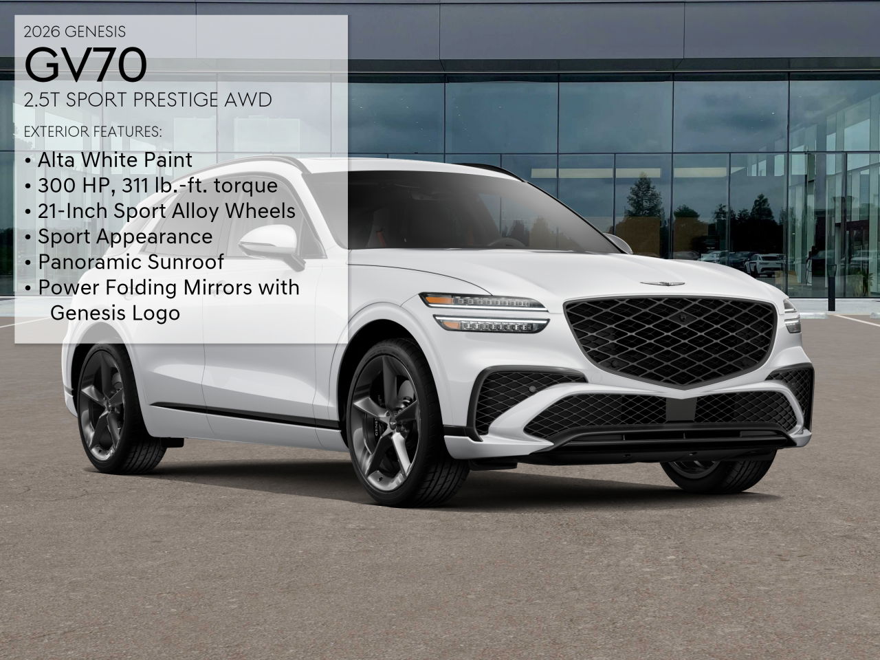 2026 Genesis GV70 2.5T Sport Prestige photo 3