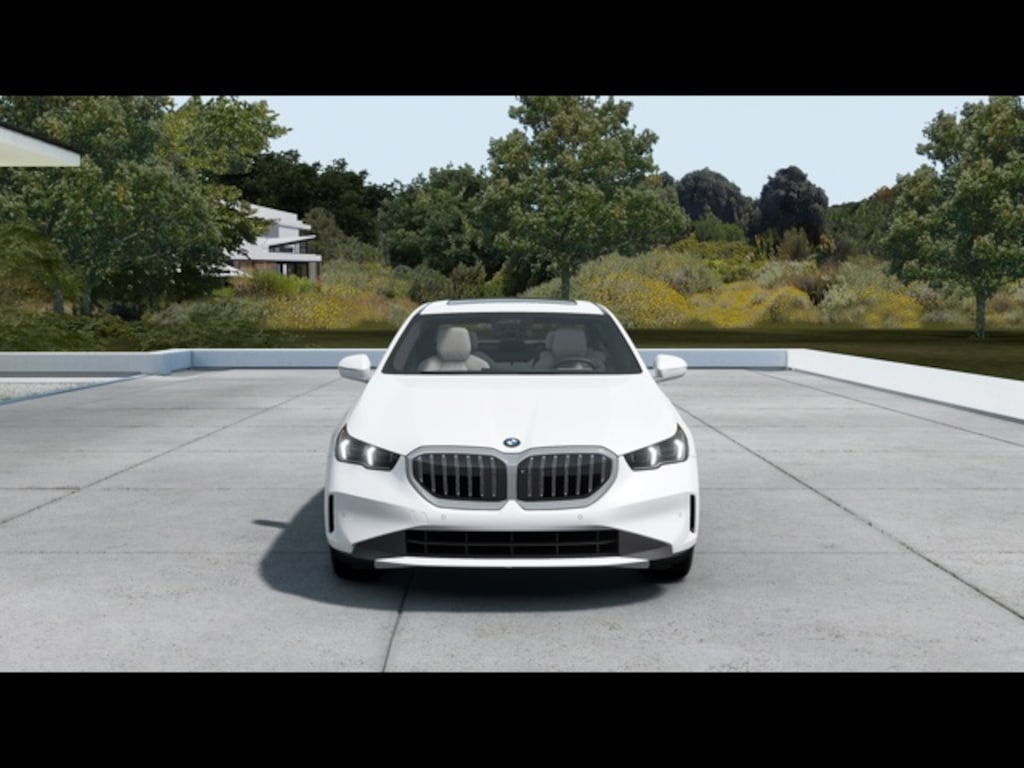 New 2025 BMW 5 Series 530i xDrive Mineral White Metallic Sedan For Sale or Lease in Dayton Ohio!