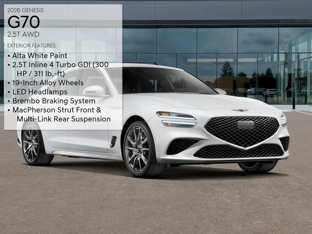 2026 Genesis G70 2.5T AWD photo 3