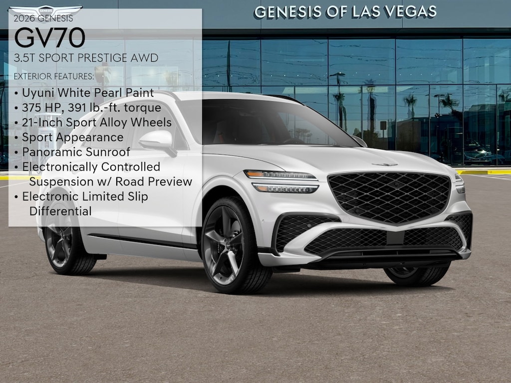 New 2026 Genesis GV70 3.5T Sport Prestige SUV