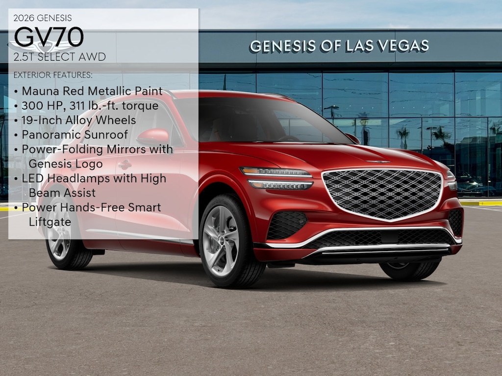 New 2026 Genesis GV70 2.5T Select SUV