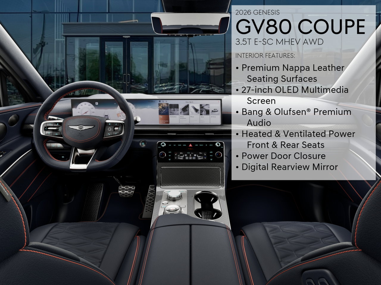 2026 GENESIS GV80 Coupe E-SC - Photo 40
