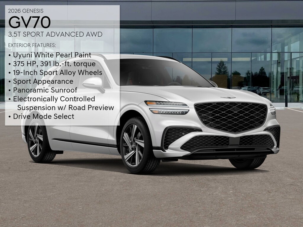 New 2026 Genesis GV70 3.5T Sport Advanced SUV