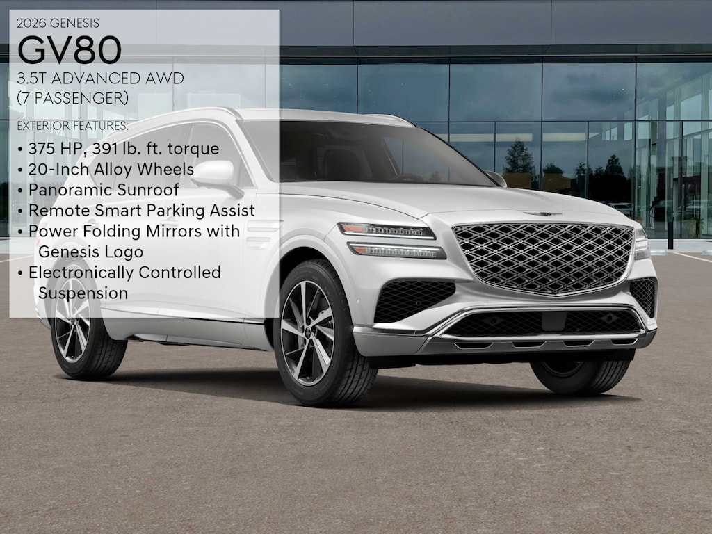 New 2026 Genesis GV80 3.5T Advanced SUV