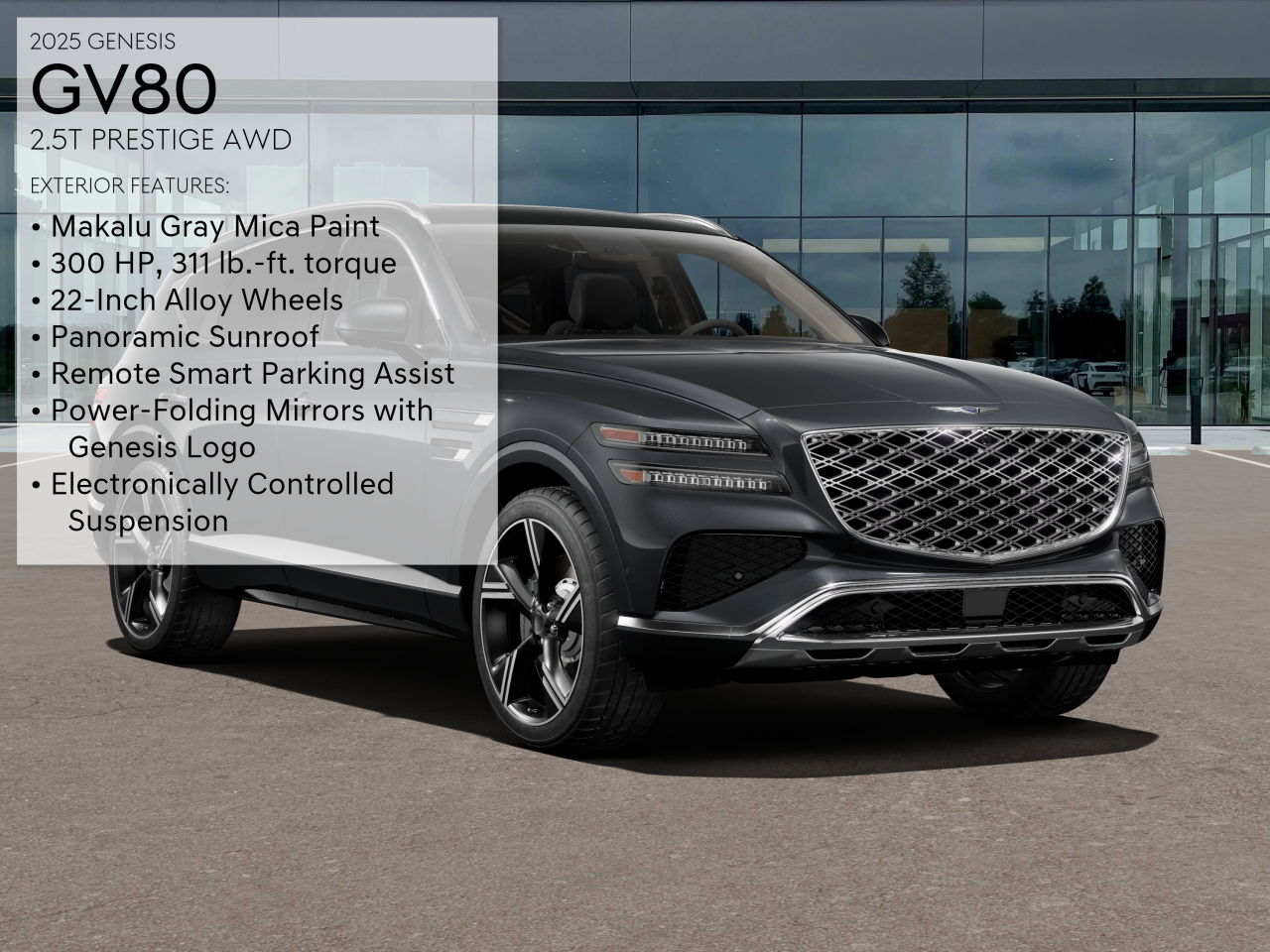 2025 Genesis GV80 2.5T Prestige photo 3