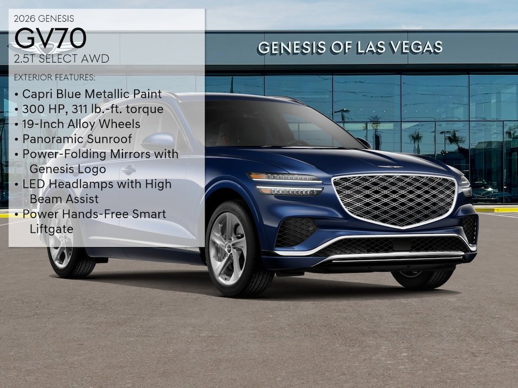 New 2026 Genesis GV70 2.5T Select SUV