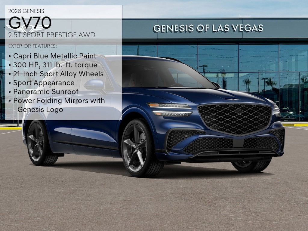 New 2026 Genesis GV70 2.5T Sport Prestige SUV