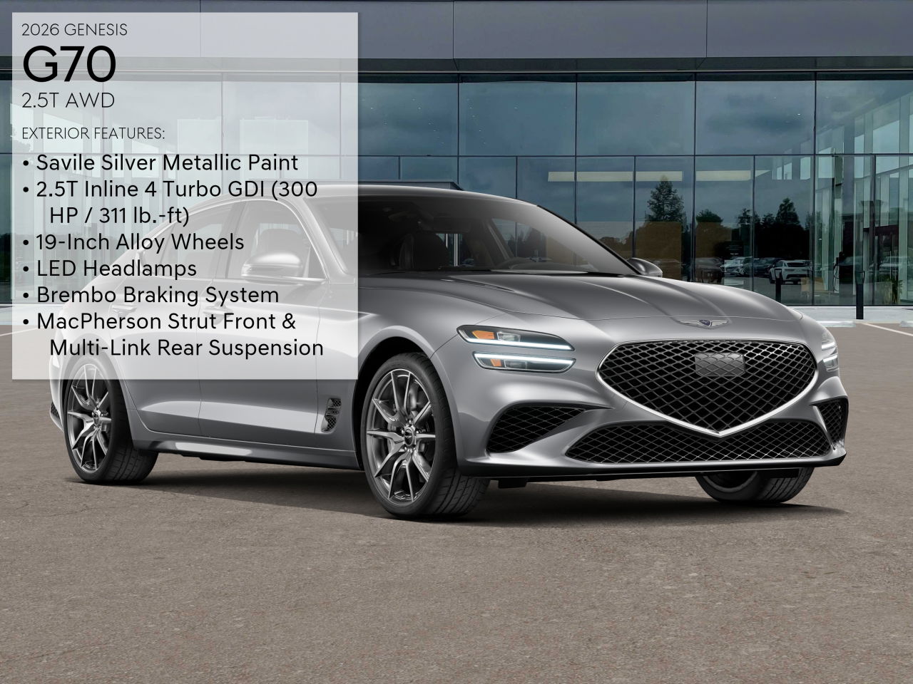 2026 Genesis G70 2.5T AWD photo 3