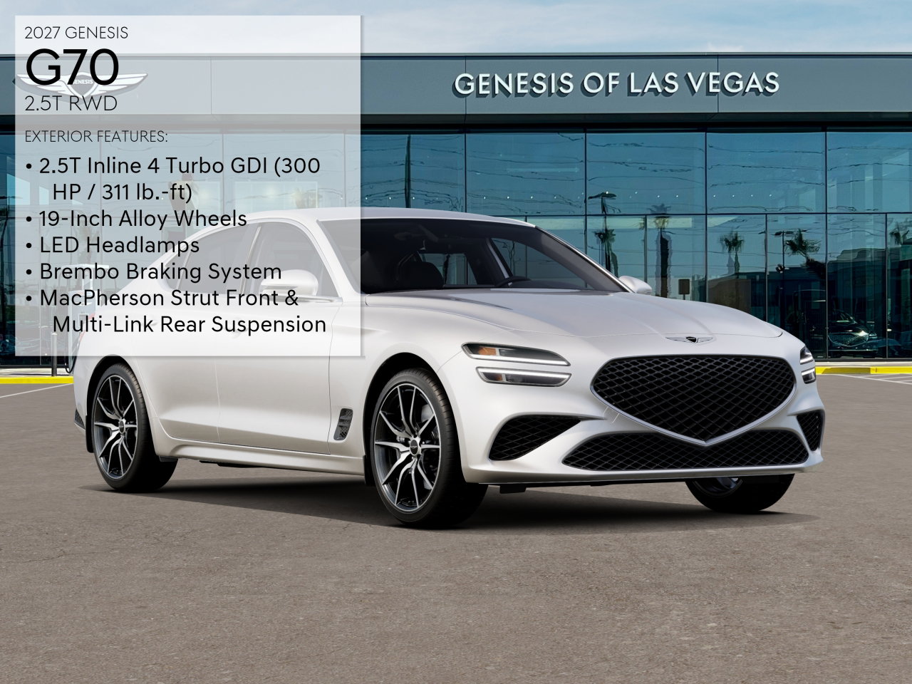 New 2027 Genesis G70 2.5T Sedan