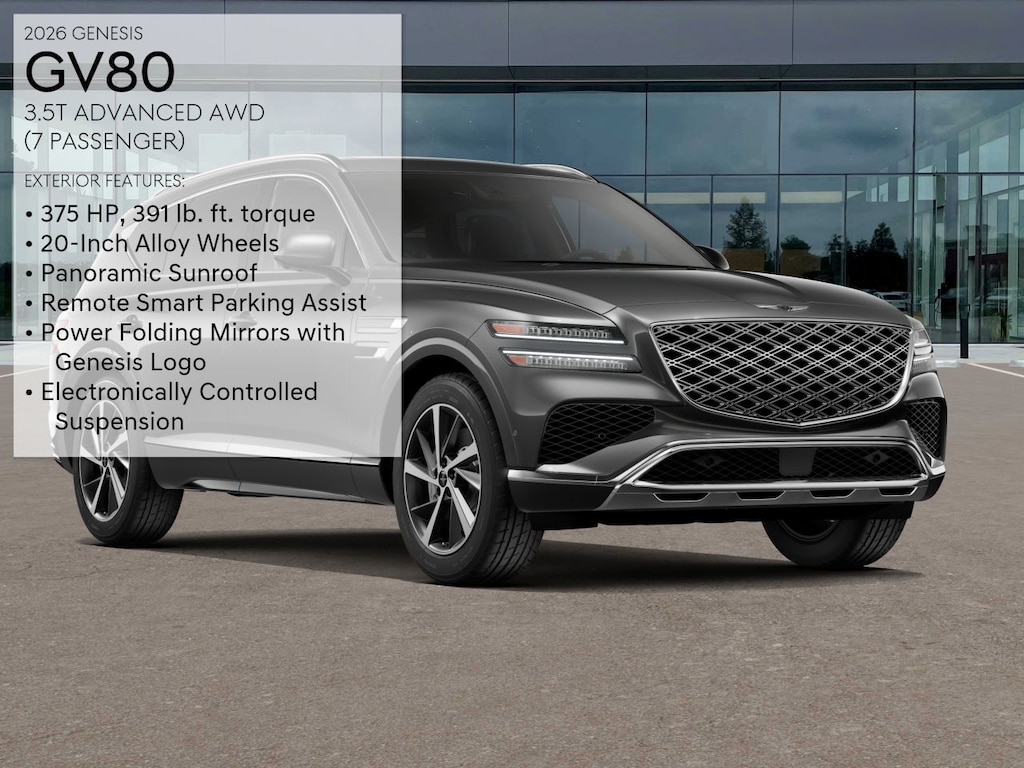 New 2026 Genesis GV80 3.5T Advanced SUV