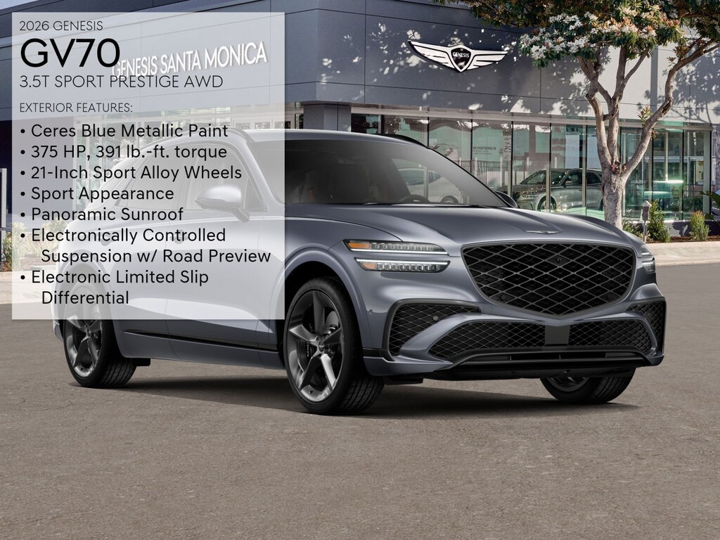 New 2026 Genesis GV70 3.5T Sport Prestige SUV