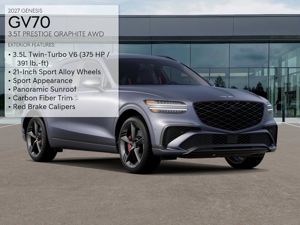 New 2027 Genesis GV70 3.5T Prestige Graphite SUV