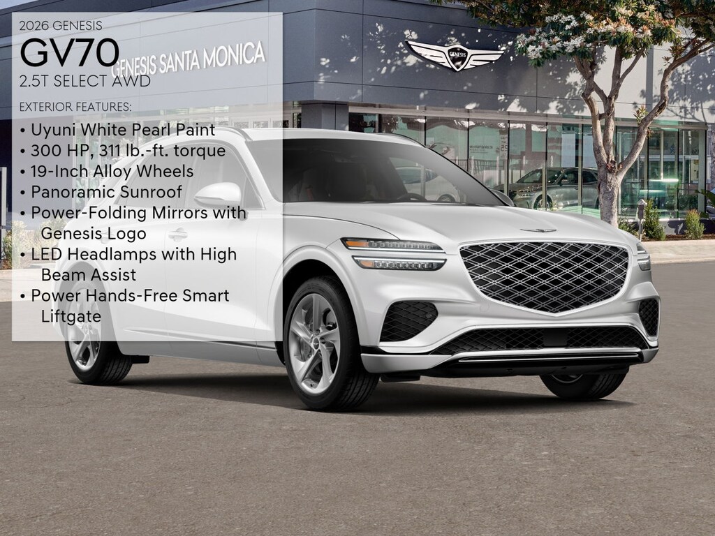 New 2026 Genesis GV70 2.5T Select SUV