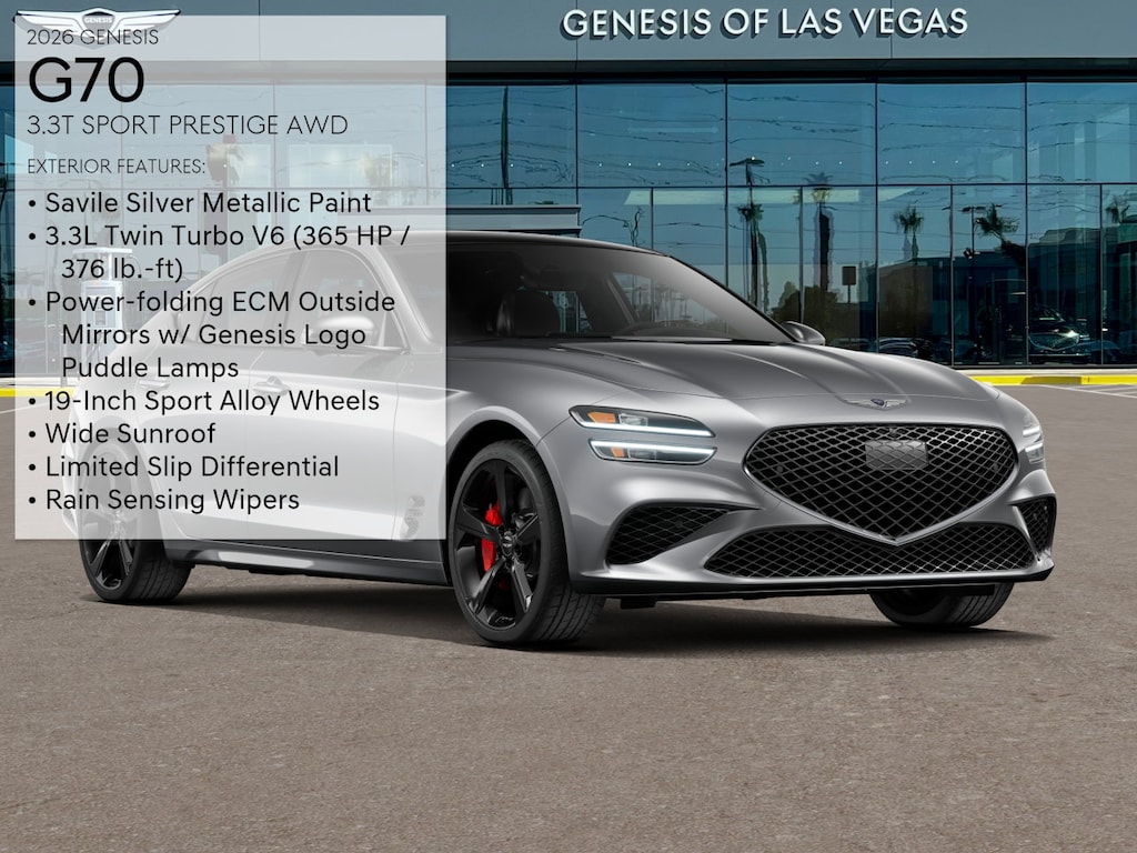 New 2026 Genesis G70 Sedan