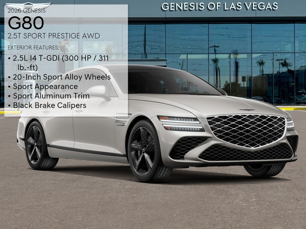 New 2026 Genesis G80 2.5T Sport Prestige Sedan