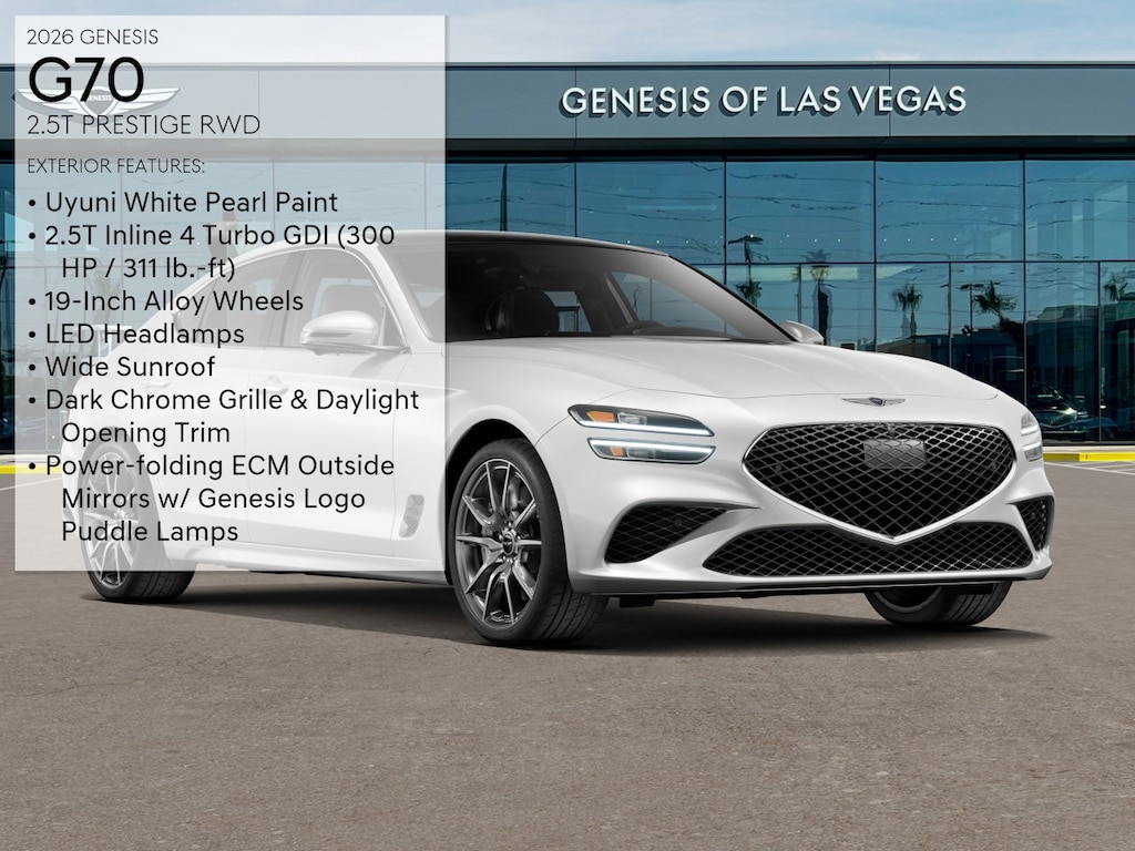Used 2026 Genesis G70 2.5T Prestige RWD Sedan