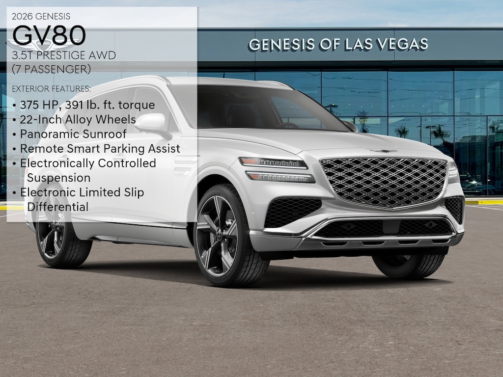 New 2026 Genesis GV80 3.5T Prestige SUV