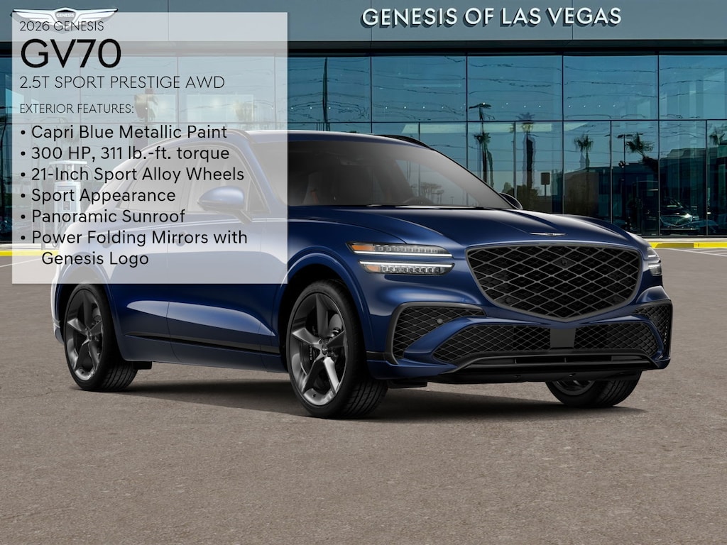 New 2026 Genesis GV70 2.5T Sport Prestige SUV