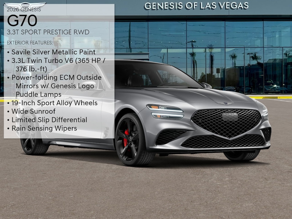 New 2026 Genesis G70 3.3T Sport Prestige Sedan
