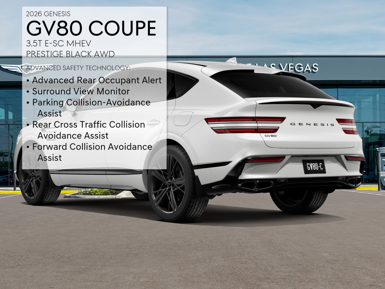 2026 GENESIS GV80 Coupe E-SC Prestige Black - Photo 7