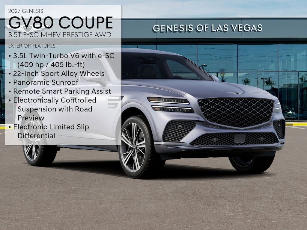 New 2027 Genesis GV80 Coupe 3.5T e-SC Prestige SUV