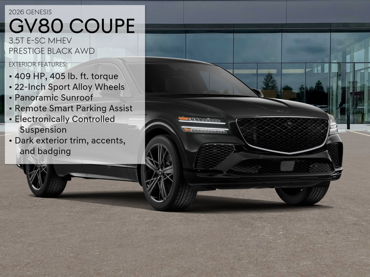 2026 Genesis GV80 Coupe 3.5T Prestige photo 3