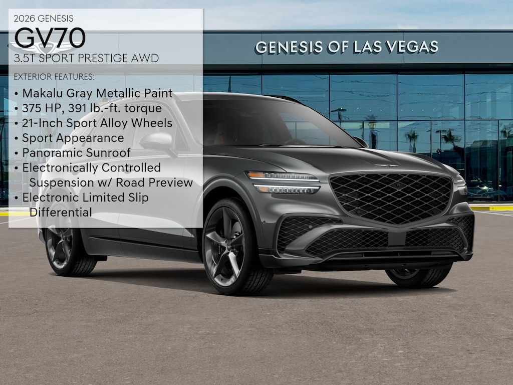 New 2026 Genesis GV70 3.5T Sport Prestige SUV