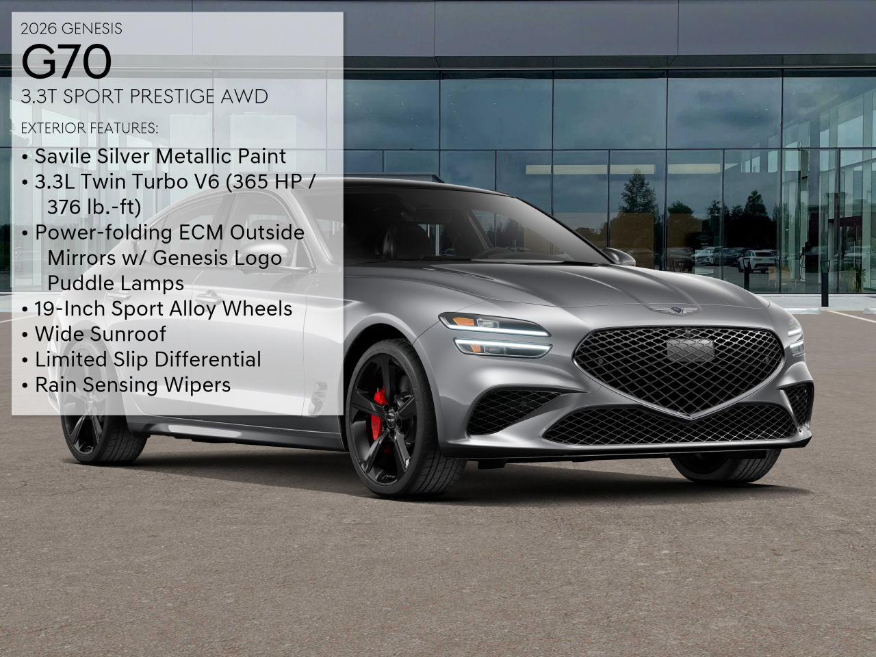 2026 Genesis G70 3.3T Sport Prestige photo 3