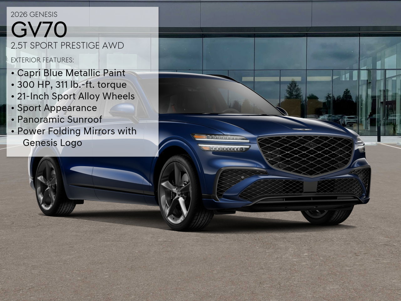 2026 Genesis GV70 2.5T Sport Prestige photo 2