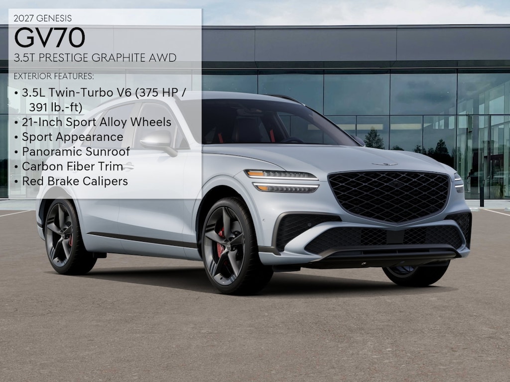 New 2027 Genesis GV70 3.5T Prestige Graphite SUV