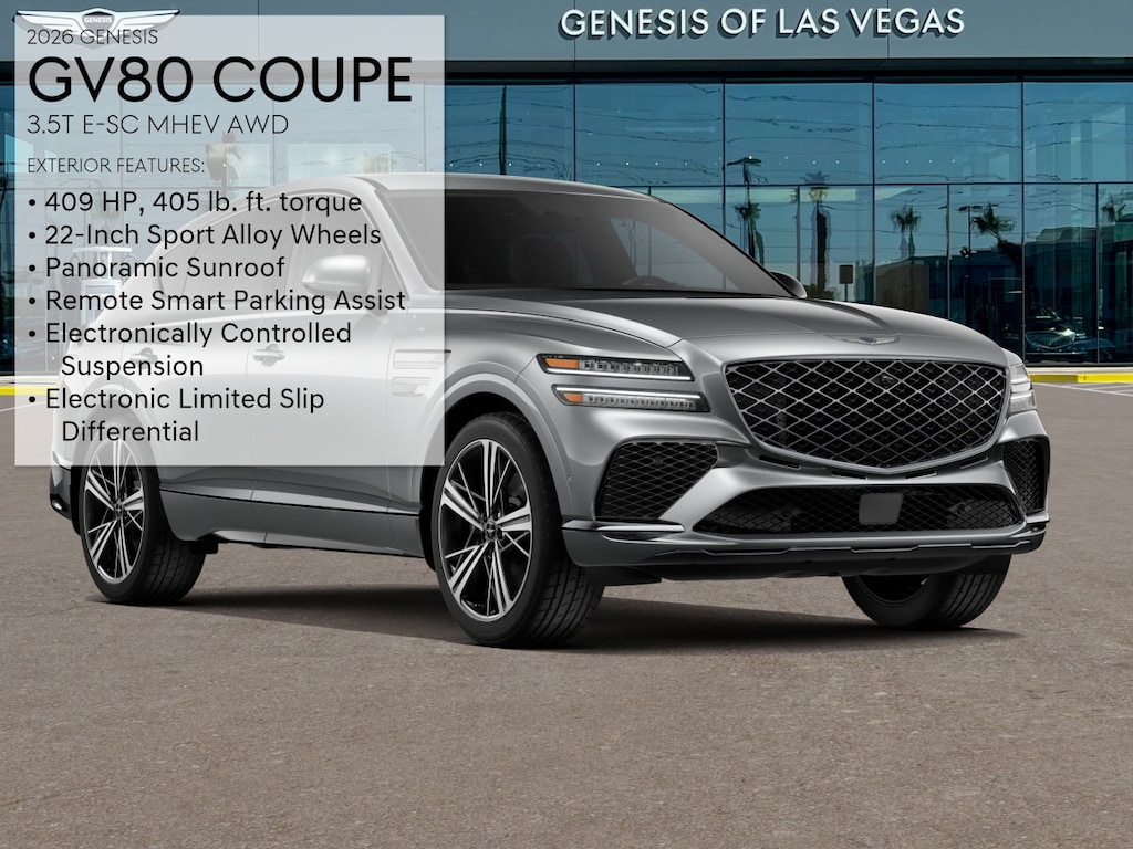 New 2026 Genesis GV80 Coupe 3.5T E-SC Mhev SUV