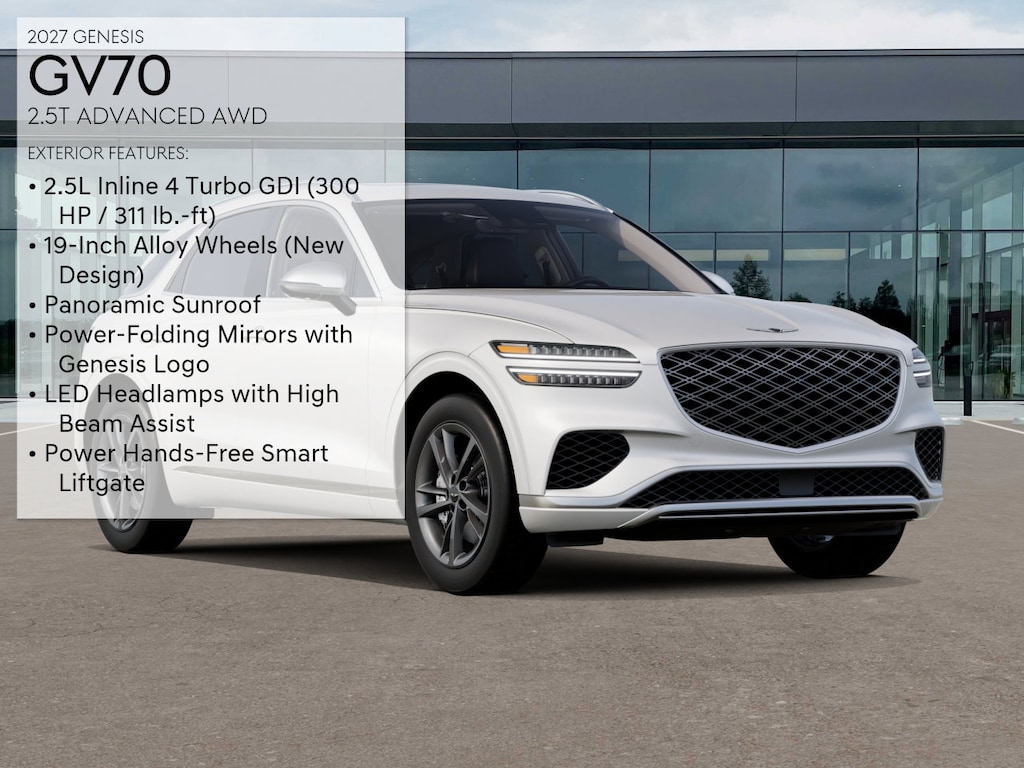 New 2027 Genesis GV70 2.5T Advanced SUV