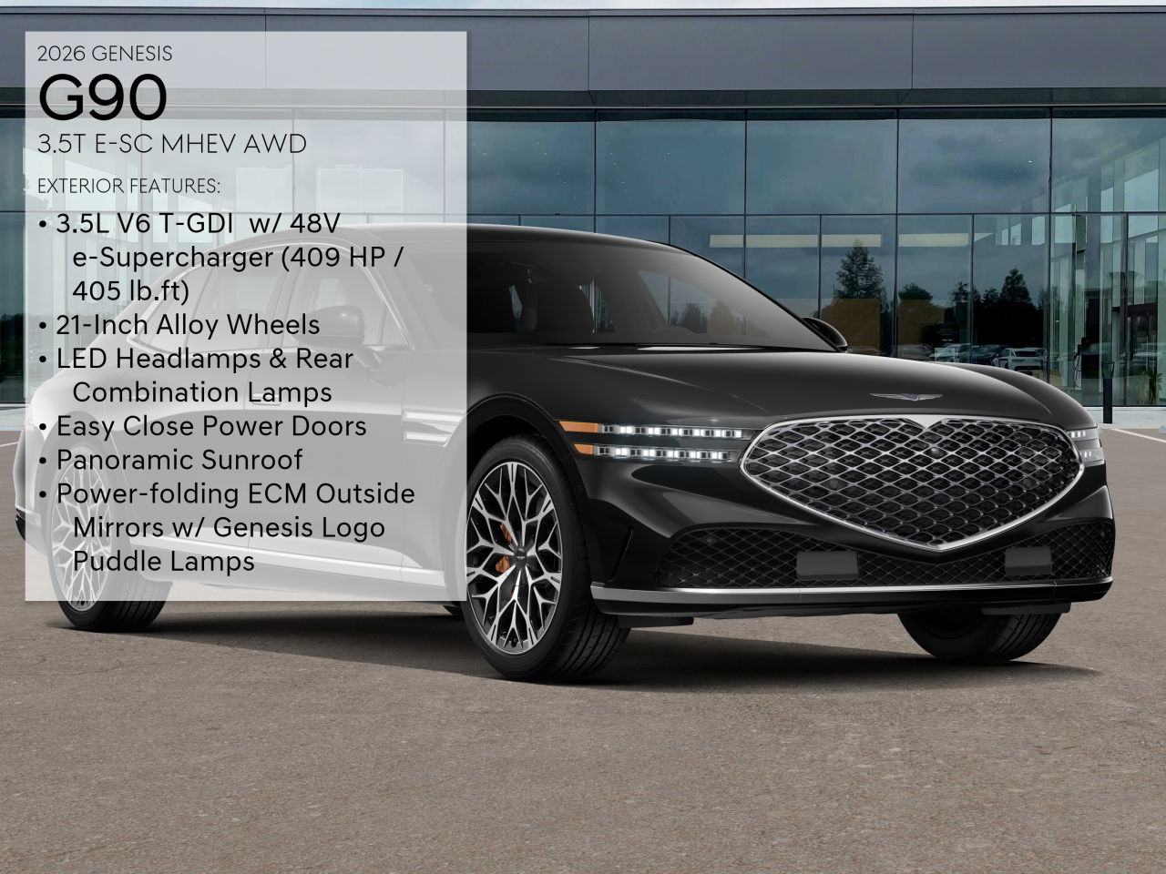 2026 Genesis G90 3.5T E-Supercharger photo 2